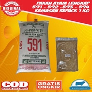 Pakan Ayam Bangkok 591 592 593 594 Pur Voer Hi-Pro-Vite Per 1 kg