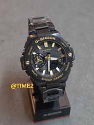Gshock  G-Steel  GST-B500BD-1A9  GSTB500BD-1A9  GST-B500  GSTB500  電鍍黑色不銹鋼  黑金  Tough Solar 太陽能  Blu