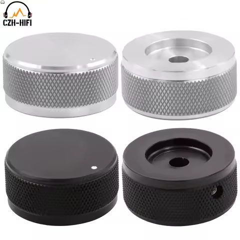 1pc 35x16mm CNC Machined Solid Aluminum Volume Sound Knob Hifi Vintage Tube AMP DAC CD Turntable Rad