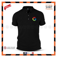 Premium Polo Tee Google GMail Dropbox Cloud Baju T-Shirt Lelaki Design Logo Sulam Cotton