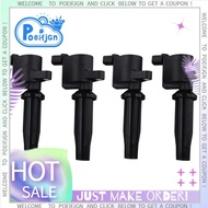 4Pcs  Coil for Volvo C30 S40 S80 V50 Ford Focus 2 1.8L 2.0L Galaxy 2006-2015 Mondeo Transit 2.3L 4M5