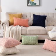 Cushion Cover 60x60 40x40  50x50 55x55 45x45cm Pillowcase Corduroy Velvet BlackSofa Pillow Case 30x5