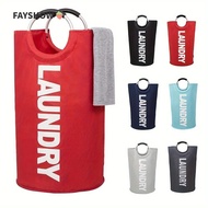 FAYSHOWSG Extra-Large Laundry Basket, 82L Vertical Waterproof Laundry Basket, Space-Saving Foldable 
