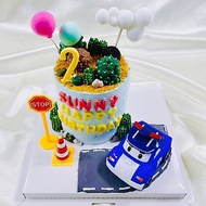 GO GO 新手上路 波利 生日蛋糕 客製蛋糕 滿周歲 4吋 限台南面