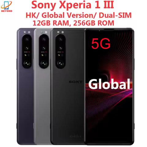 Sony Xperia 1iii 1 iii 5G Dual Sim XQ-BC52 256GB XQ-BC72 512GB 6.5" 12GB RAM Snapdragon Octa Core NF