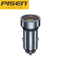 PISEN (LP-CC52)Mini Car Charger 36W Type C + 30W USB A LED Digital พอร์ต 2 ช่องสำหรับรถยนต์รุ่นต่างๆ