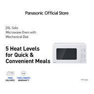 [Online Exclusive] Panasonic Analog 20L Solo Microwave Oven NN-SM21QWYPQ