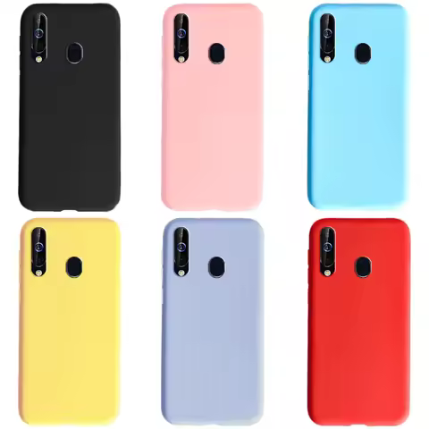 For Samsung Galaxy A60 Case Candy Color Soft Silicone Slim Back Cover Bumper Phone Case For Samsung 