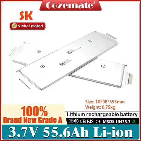 High Capacity SK 3.7V 55.6Ah Soft Pouch NMC Li-Polymer Battery Cell for Electric Vehicel Solar Stora