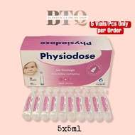 Physiodose NaCl 0.9% Sterile Saline Solution - Daily Nasal Irrigation, Ocular Cleansing, Wound Care
