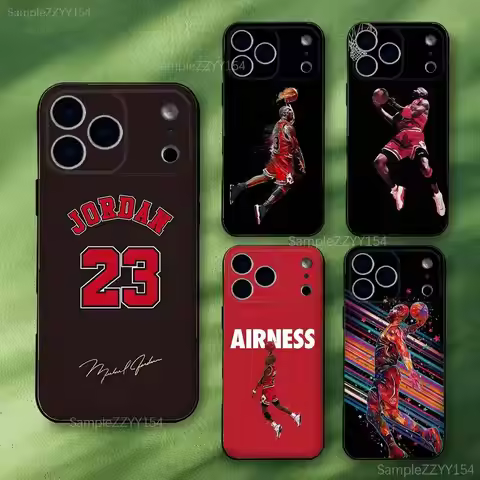 M-MichaelS No-23 J-JordanS Basketball Phone Case For iPhone 17,16,15,14,13,12,Pro,Max,Plus,E,SE4,Air