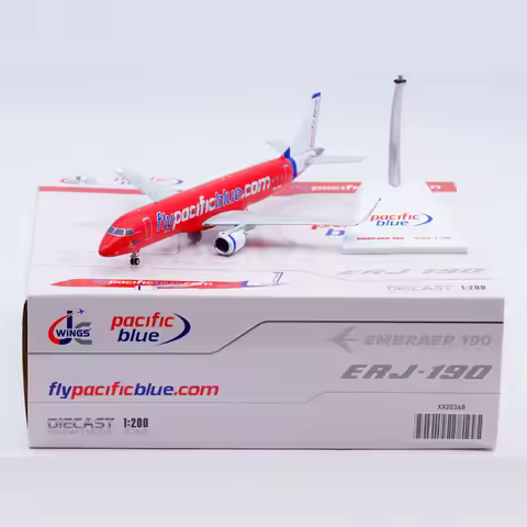 XX20348 Alloy Collectible Plane Gift JC Wings 1:200 Pacific Blue Airlines EMBRAER ERJ-190AR Diecast 