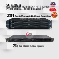 Harpman Professional Audio Equalizer Dual Channel 15Band 31 Band Graphic Equalizer Power Equalizer