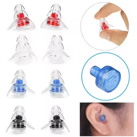 1Pair Silicone Noise Cancelling Earplugs Hear Safe Noise Reduction Earplug Hear Protection Ear Plugs
