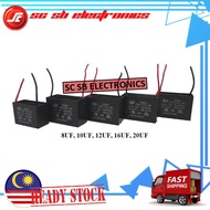 FAN CAPACITOR / FAN CONDENSER / FAN CAP / KAPACITOR KIPAS (8UF / 10UF / 12UF / 16UF / 20UF) 450VAC
