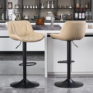 High Bar Stool Adjustable Bar Chair Swivel Bar Chair with Backrest Home Bar Chair Simple Modern Bar 