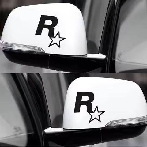Car Stickers Rockstar Game GTA5 Reflective Decoration For Fuel Tank Cap Windshield Bumper Trunk Moto