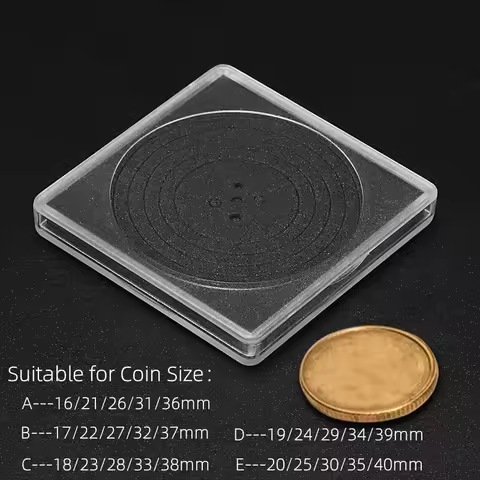 30Pcs/Set Coin Snap Holders Silver Dollar Coin Holders Collection Display Acrylic Cases Half Dollar 