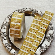 莫非是芝麻球-Thank you for liking感謝你喜愛|標籤貼紙(1捲500)