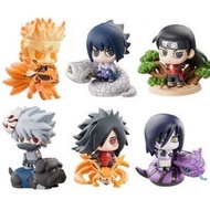 Blindbox naruto Anime figures Model Q Version naruto Sasuke Kakashi Madara Itachi 6cm minifigure min