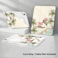 Sea Turtle, Palm Tree, Coconut And Flower Pattern, Painted Effect Acrylic Crystal Honor Tablet Prote