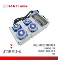 กล่องปลั๊กกระจายไฟ DAKO 32A 2P+E กันน้ำ IP65 A10MF04-4