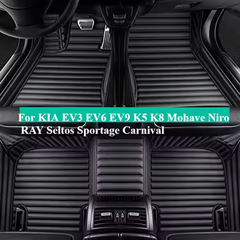 Custom Car Floor Mats for KIA EV3 EV6 EV9 K5 K8 Mohave Niro RAY Seltos Sportage Carnival Accessories