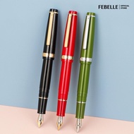 LIVESTAR Jinhao 82 Fountain Pen Acrylic Ink Pen Spin Golden EF F Nib Elegante Business Office School