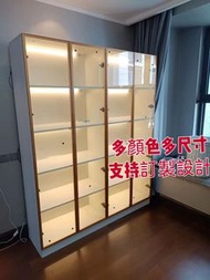訂製玻璃展示櫃 手辦展示櫃 儲物防塵櫃#擺件酒水展示櫃glass display cabinet