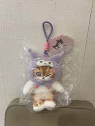 （現貨）日本直送 Mofusand x Sanrio Kuromi 鯊魚貓  三麗鷗 可羅米 庫洛米 公仔掛件 吊飾公仔 毛絨公仔 掛件