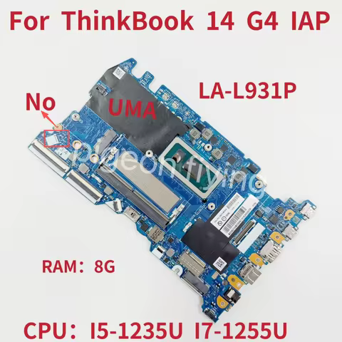 LA-L931P Mainboard For Lenovo ThinkBook 14 G4 IAP Laptop Motherboard With i5 i7 CPU RAM 8G FRU:5B21H