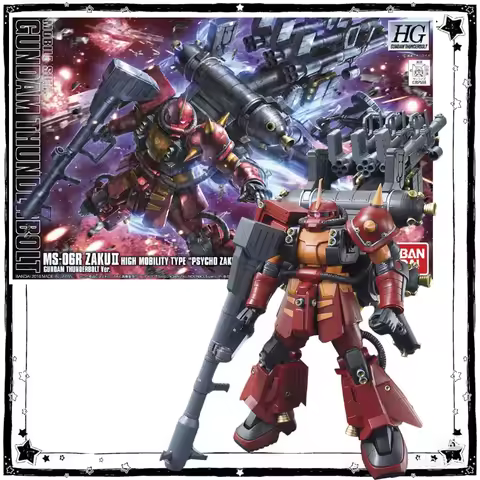 In Stock Bandai Gundam Model Kit HG IBO 1/144 MS-06R Zaku2 Psycho Zaku Gundam Thunderbolt Anime Coll
