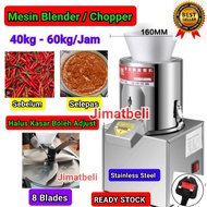 40-60kg Mesin Kisar Lada Merah, Bawang Merah, Bawang Putih, Halia, Kobis Sawi, Ayam Daging Elektrik 