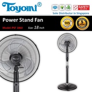 TOYOMI 18inch Power Stand Fan [Model: FS 1860] - Official TOYOMI Warranty Set. 3 Year Warranty.