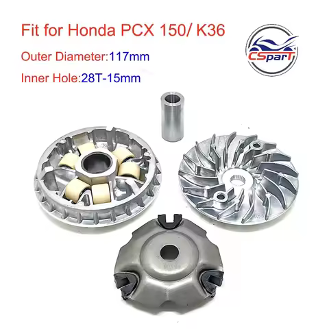 117MM 28T Variator Kit For HONDA PCX150 2AC PCX150 22011-KWN-900 22102-K35-V00 22105-KWN-900 22110-K