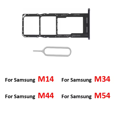 For Samsung Galaxy M04 M14 M34 M44 M54 5G Phone New Sim Chip Tray Pocket micro SD Card Reader Socket