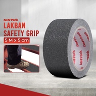 Stiker Lakban Tempel Lantai Anti Slip Tape Licin Plakban Aspal Pasir Silika PVC Kasar Lebar 5CM Panj