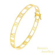 Gelang Tangan Roman Emas 916 Tulen / Roman Bracelet Bangle 916 Gold Original Dreams Jewellery