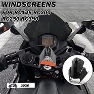 For KTM RC125 RC200 RC250 RC390 Motorcycle Accessories Windscreen Windshield Motorcycle Front Wind A