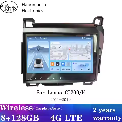 For Lexus CT200H CT200 Android Auto GPS Navigation Stereo Car Radio Multimedia Video Player Autoradi