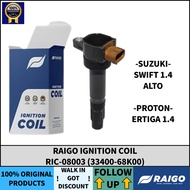 RAIGO IGNITION COIL RIC-08003 (33400-68K00) SUZUKI SWIFT 1.4 ALTO / PROTON ERTIGA 1.4