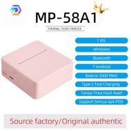 free1 roll kertas thermal printer mini printer mobile printer bluetooth+USB portable 58mm printer la