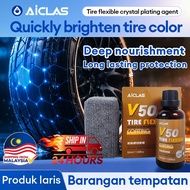 AICLAS Car tire crystal plating Tire brightener Blackening  durability Plastic retreading Restoratio