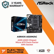 Flexi Tech ASROCK A520M/AC AM4 AMD MOTHERBOARD