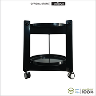 DKW FA1024/2W ชั้นวางของกลม มีล้อ 2 ชั้น รุ่น RinRin แบบKnock Down ชั้นเก็บของ