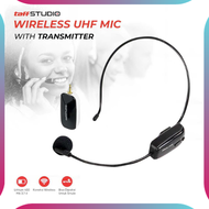 (BEST SELLER) TaffSTUDIO Wireless UHF Call Center Mic with Transmitter / mik buat imam sholat / mik 