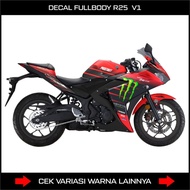 MERAH Yamaha R25 V1 Me Red Custom full body Decal