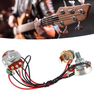 Accurate Bass Wiring Harness  3 Way Switch Fully Pre Wired Replacement for Musical Instrument