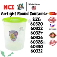 【Plastikmamak】NCI Airtight Round Container / Bekas Plastik / Makanan/Keropok(60320/60322/60324/60326