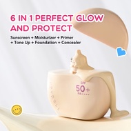 MEMEY | JUDYDOLL Sun Defense Tinted Sunscreen 6 In 1 Perfect Glow And Protect SPF 50+ PA++++, Sunscr
